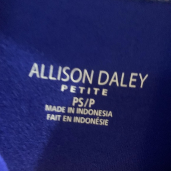 Allison Daley | NWT Royal Blue Long Sleeve Turtleneck T-shirt Top Tee Shirt VNTG - Picture 5 of 6